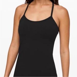 Black Lululemon power Y tank top